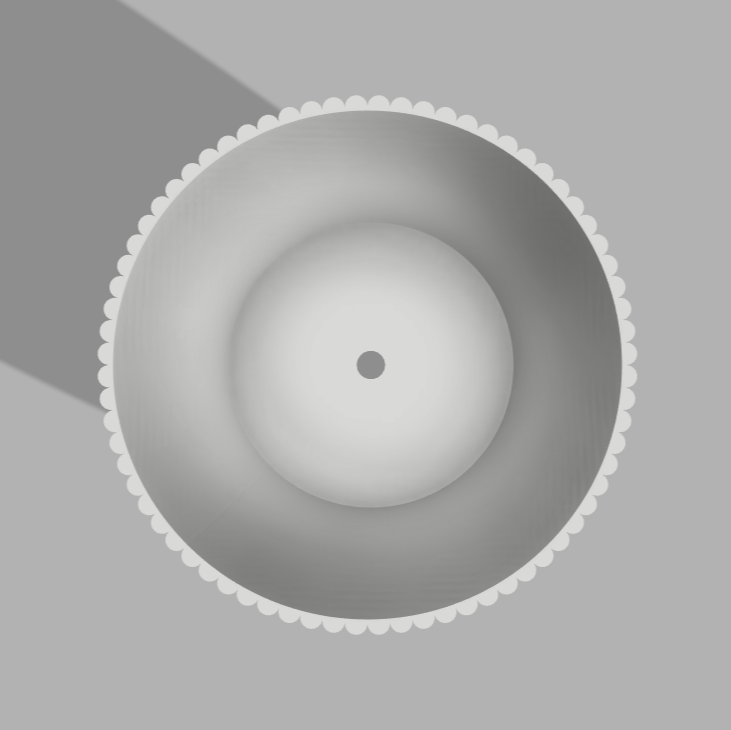 7" Round Pot w/ Base