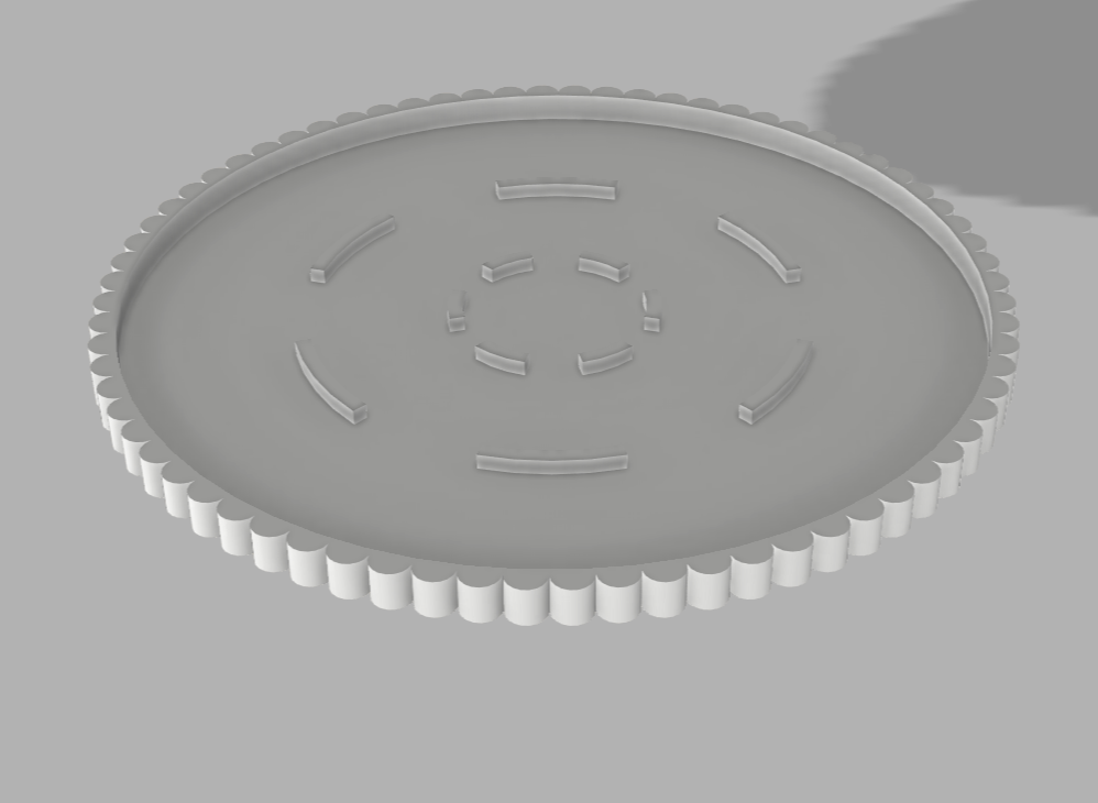 7" Round Pot w/ Base