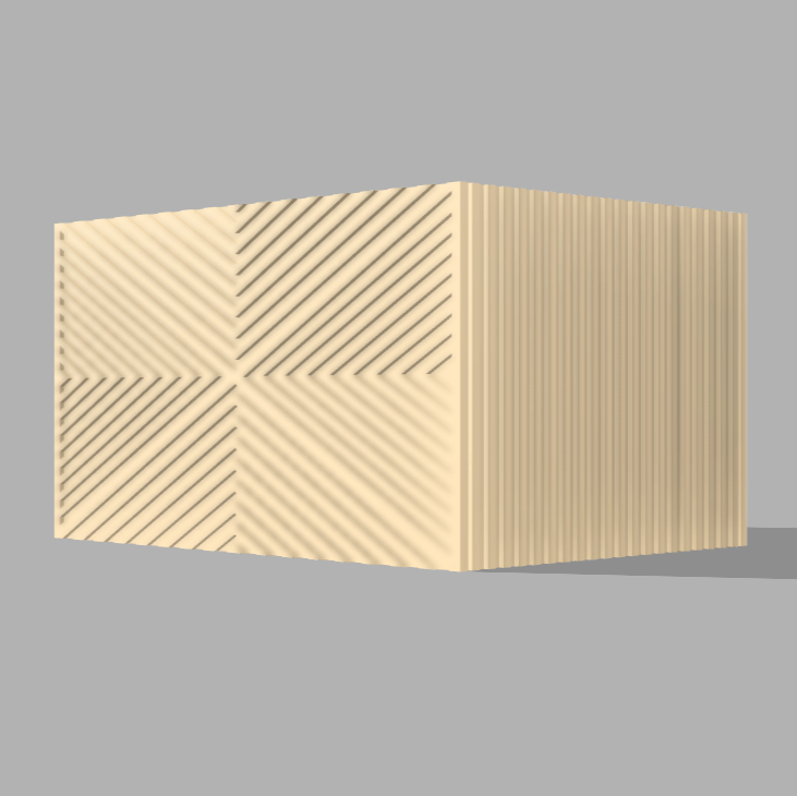 5x7" Rectangular Striped Box