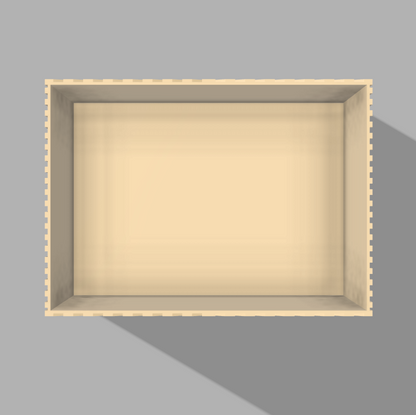 5x7" Rectangular Striped Box